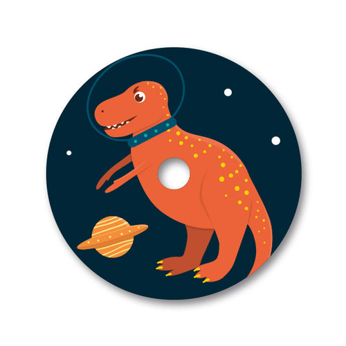 Freestyle Libre Sticker "Dino orange"