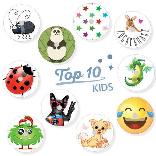 10er Sparpack Freestyle Libre Sticker "Top 10 Kids"