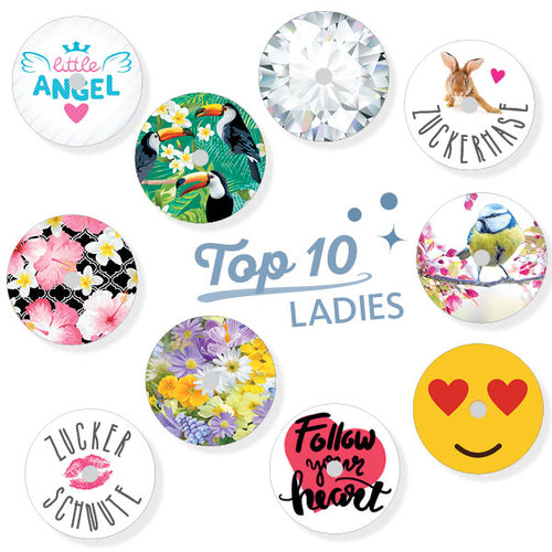 Pack of 10 Freestyle Libre Stickers "Top 10 Ladies"