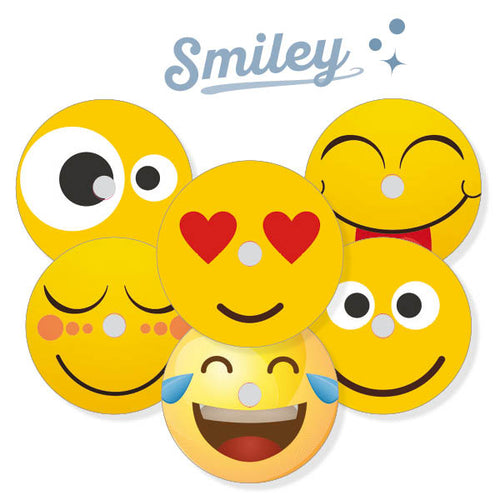 Pack of 6 Freestyle Libre Stickers "Smiley"