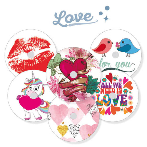 Pack of 6 Freestyle Libre Stickers "Love"