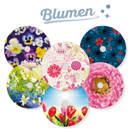 6er Sparpack Freestyle Libre Sticker "Blumen"