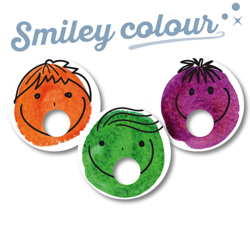 Freestyle Libre 3 Sticker Set "Smiley color"