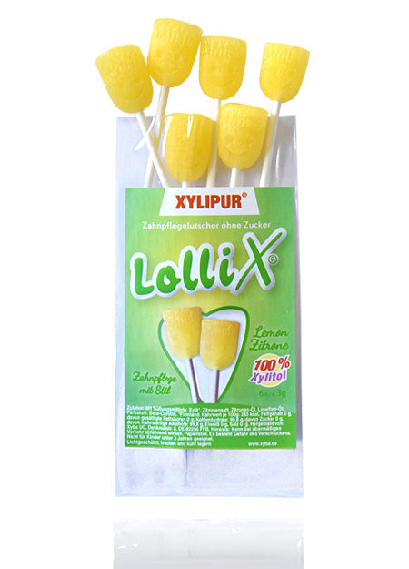 Dental care lollipop 6x lemon without BE