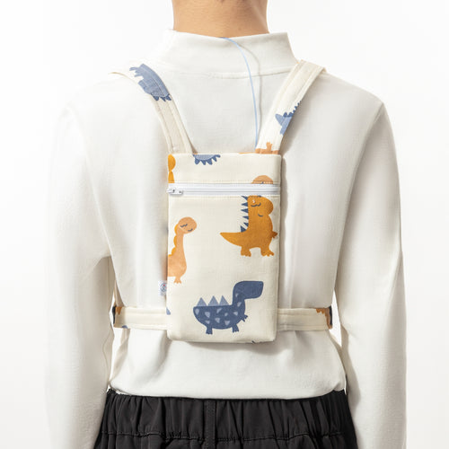 NEU: Insulinpumpenrucksack für Kinder mit Platz für CGM Reader/Handy ''Dino''