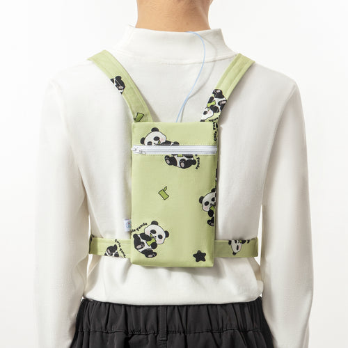 NEU: Insulinpumpenrucksack für Kinder mit Platz für CGM Reader/Handy ''Panda''