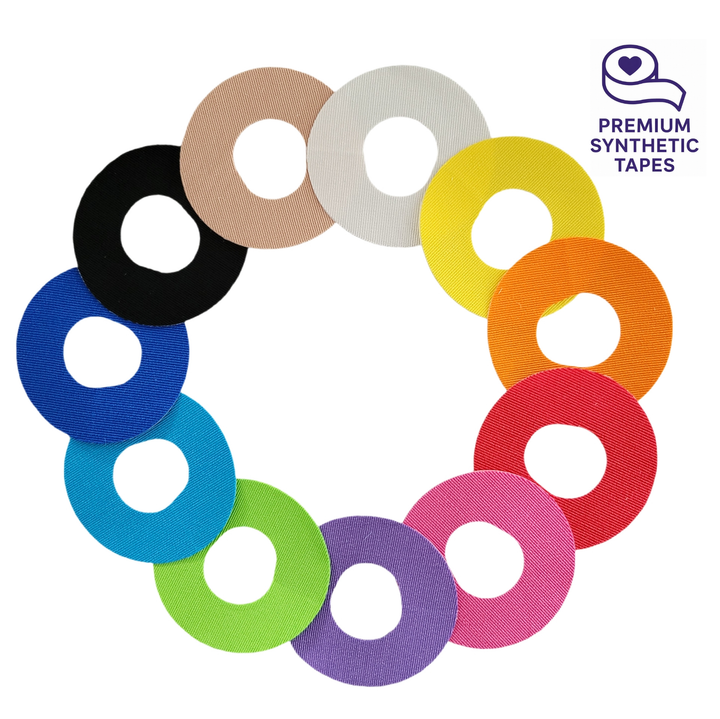 NEU: Sparpack 10+1 Dexcom G7 Tape Regenbogen MIX (Ringtape passend z.B. Dexcom G7)