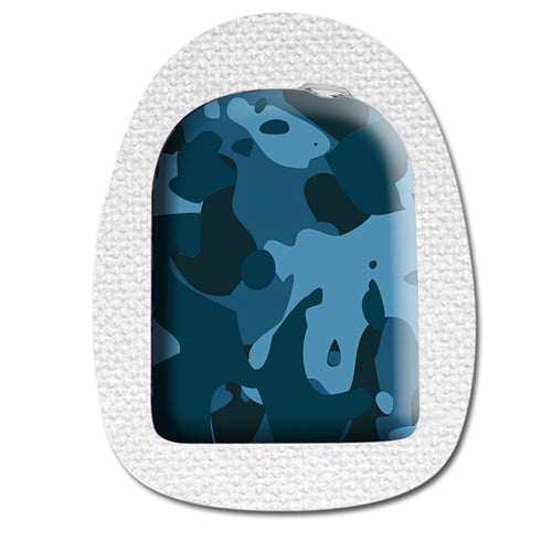 Omnipod Sticker "Camouflage Blau"