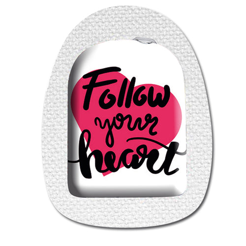 Omnipod 5 + DASH  Sticker "Follow your heart"