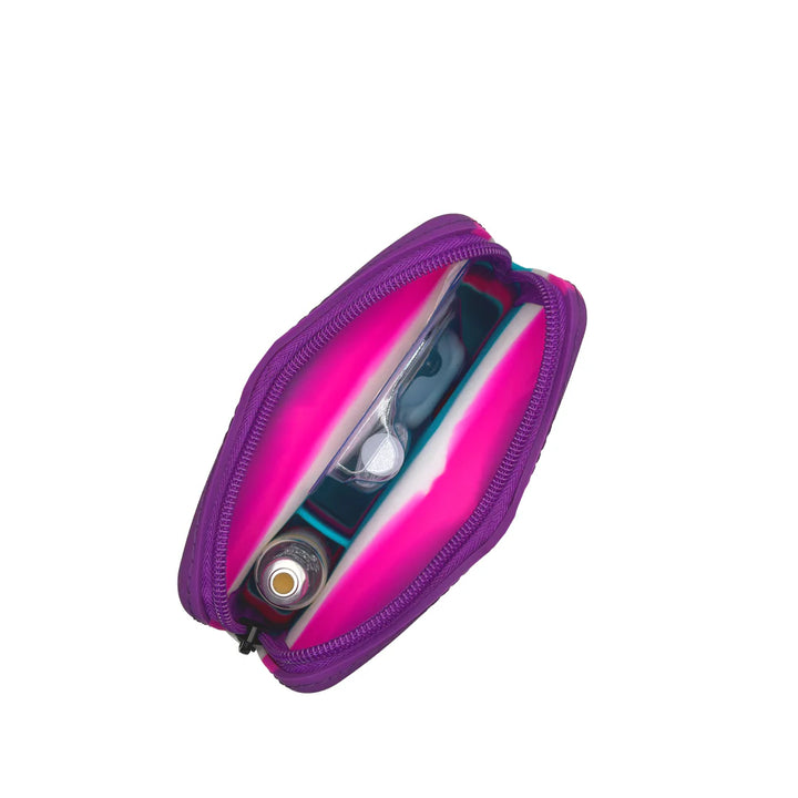 Omnipod Reiseschutzhülle Silikon - Pink Stripe