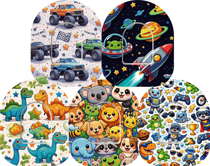 5x Design Tape + Sticker ''Cool Kids'' - Omnipod - von Zuckerschmuck