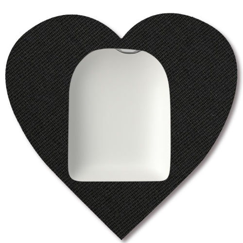 JEWELRY Tape Heart Black (Omnipod 5 + DASH)