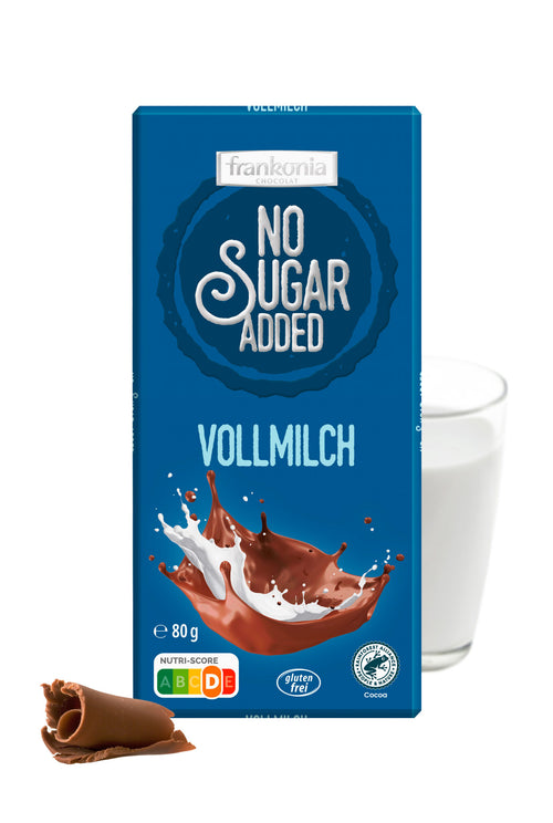 Whole milk chocolate - WITHOUT sugar - only 7g carbs/100g