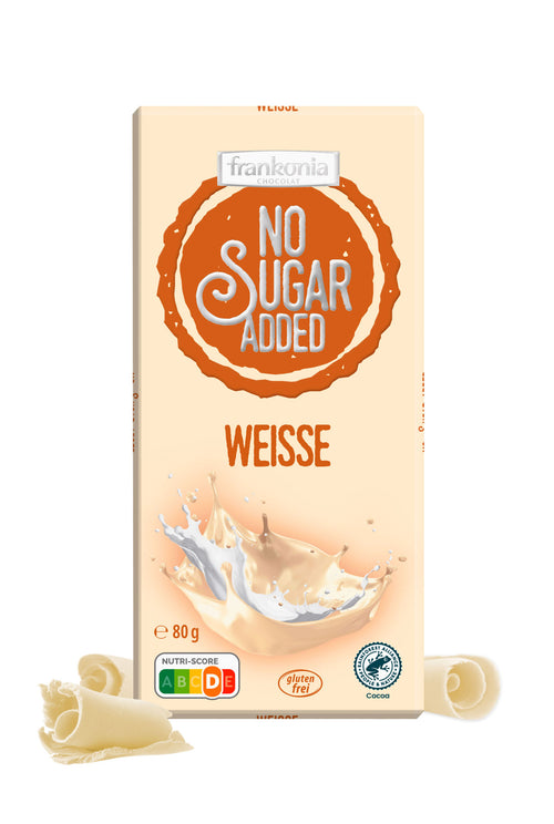 WHITE chocolate - WITHOUT sugar - only 4g carbs/100g