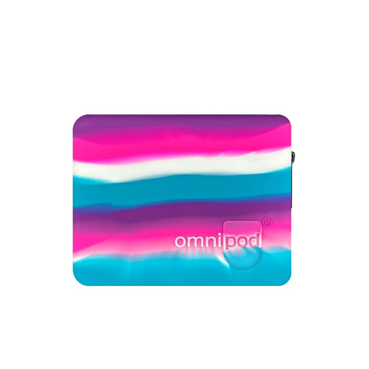 Omnipod Reiseschutzhülle Silikon - Pink Stripe