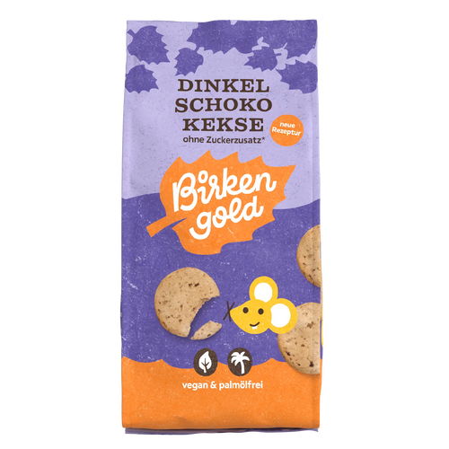 Birkengold®Chocolate biscuits with xylitol 125 g - only 1.9g carbs/biscuit