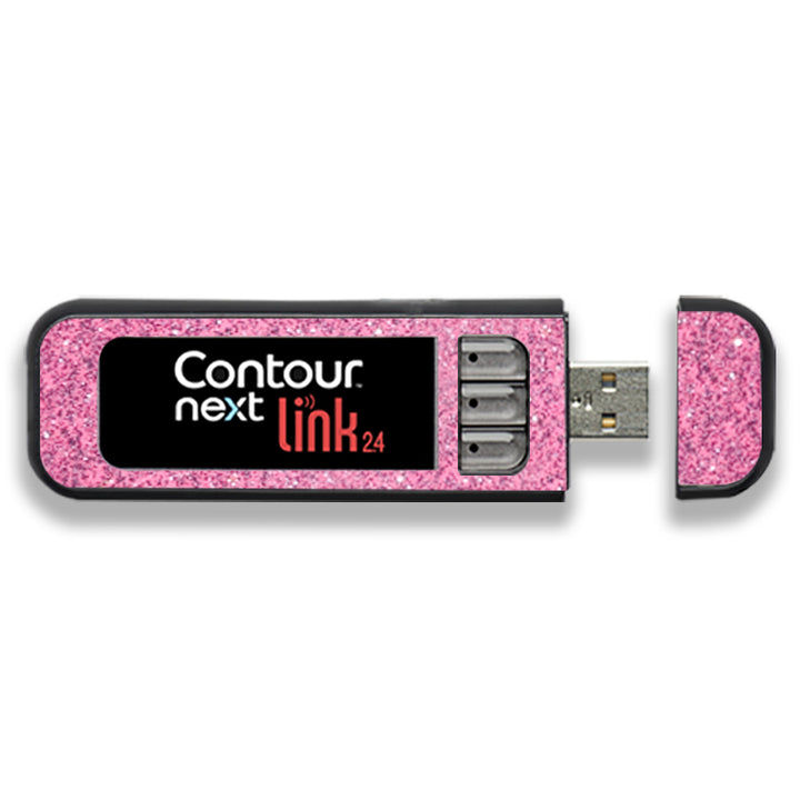 Contour Next Link USB Sticker Glitzer Pink