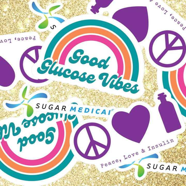 DIABETES STICKER "Good Glucose Vibes"