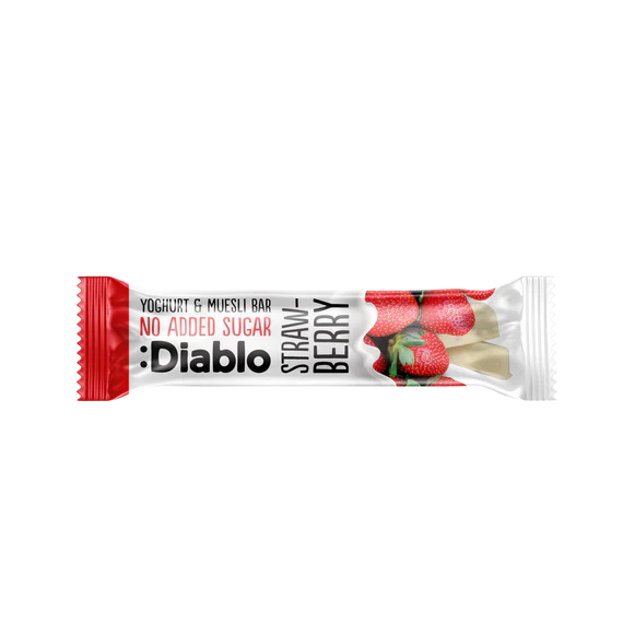 Diablo zuckerfreier Erdbeer Jogurt Riegel (30 g) -nur 11g anrechenb.KH