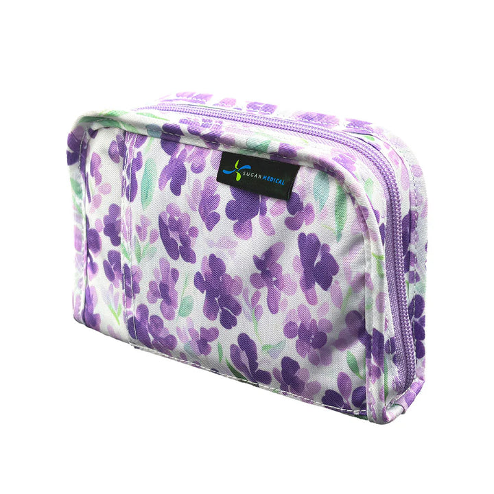 Diabetes accessory bag "Tessa Purple Floral"