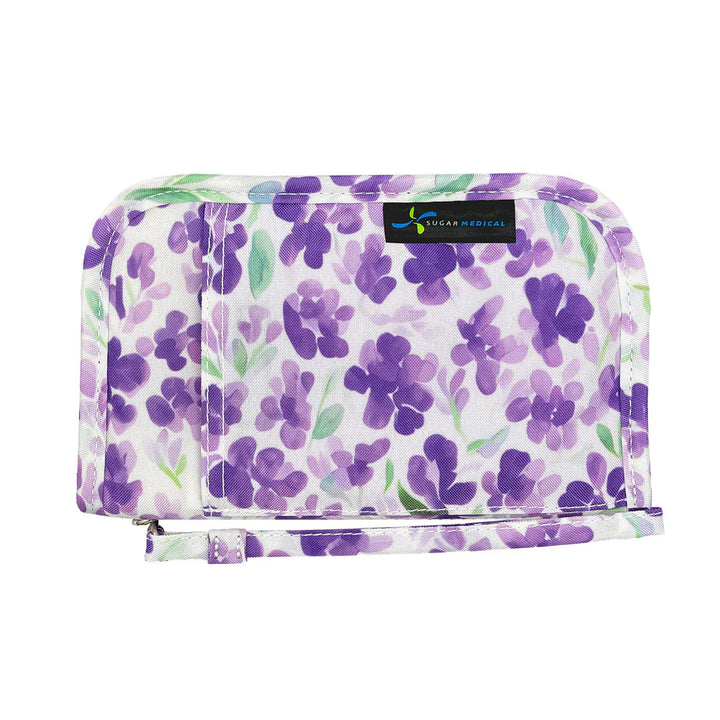 Diabetes accessory bag "Tessa Purple Floral"
