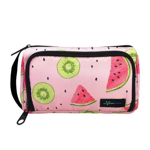 NEW !! Insulated Diabetes INSULIN PEN CASE "WILD PINK" (for 4 insulin pens)