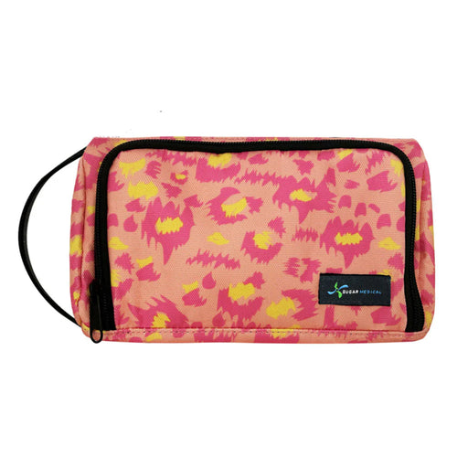 NEW !! Insulated Diabetes INSULIN PEN CASE "WILD PINK" (for 4 insulin pens)