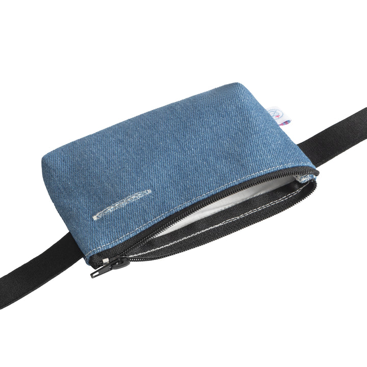 Insulin pump bag JEANS BLUE with flexible strap