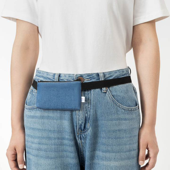 Insulin pump bag JEANS BLUE with flexible strap