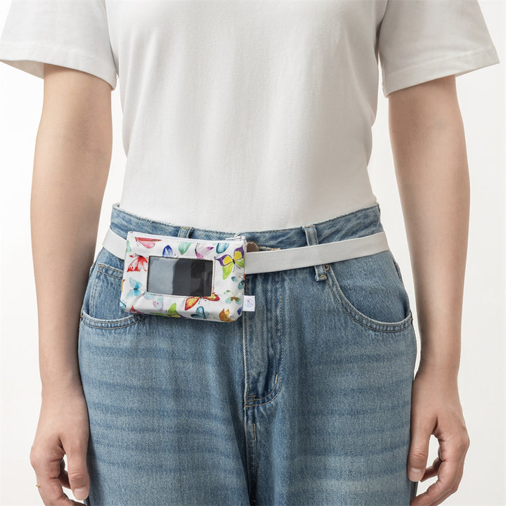 Insulinpumpentasche Butterfly mit Sichtfenster und flexiblem Gurt 65cm (3-99 Jahre)