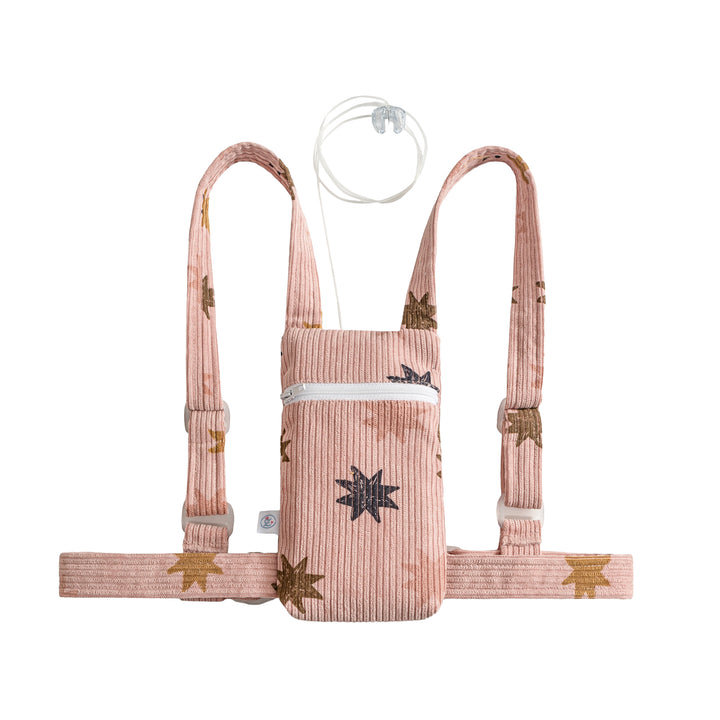 NEU: Insulinpumpenrucksack für Kinder mit Platz für CGM Reader/Handy "STERNE"