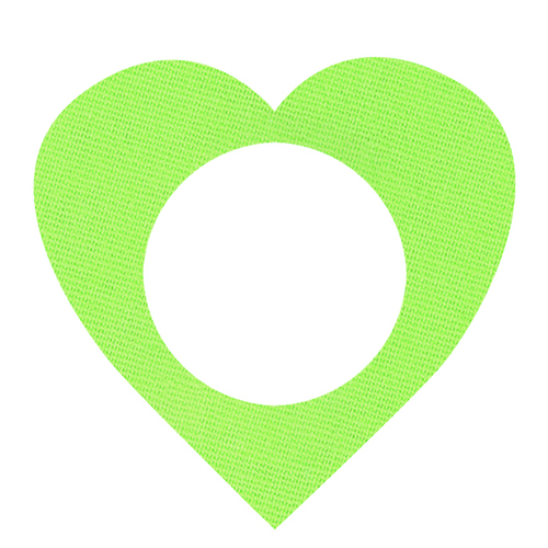 JEWELRY Tape edge heart green