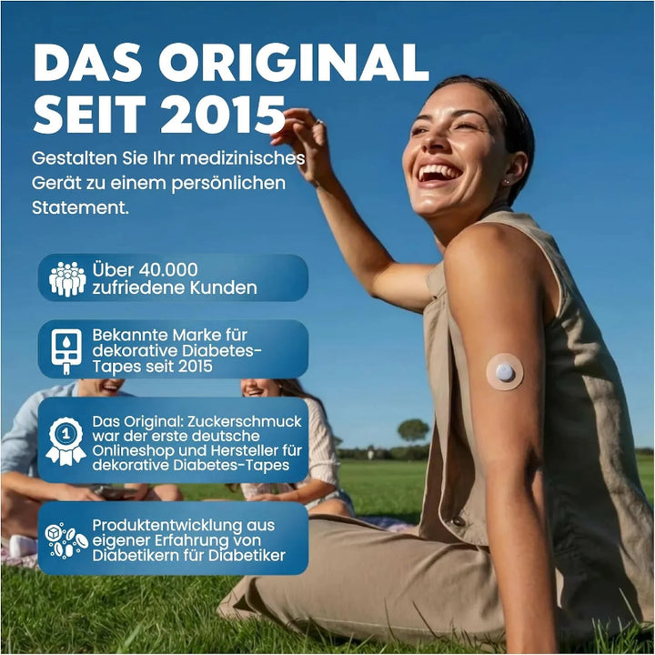 Zuckerschmuck Dexcom G7 Tape Orginal von Diabetikern für Diabetiker