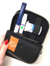 Zuckerschmuck Diabetes Zubehörtasche diabag ''ONE plus'' Nylon Schwarz Halboffen