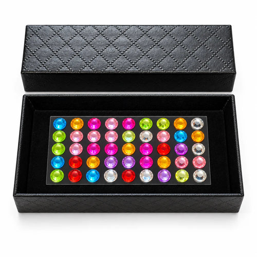 Geschenkbox für Schmuck Cover mit bunten Glitzersteinchen z.B. für Dexcom G7, Freestyle Libre 3 und Freestyle Libre 3 Plus