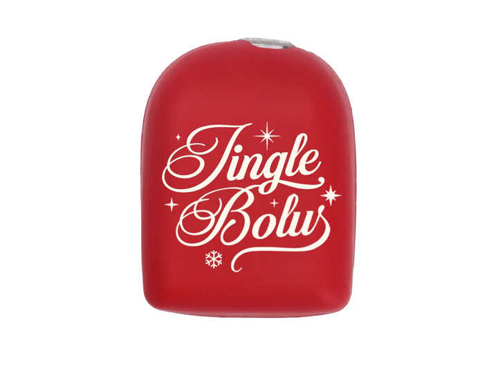 Omnipod Cover "Jingle Bolus - Red", also for Omnipod 5 and DASH