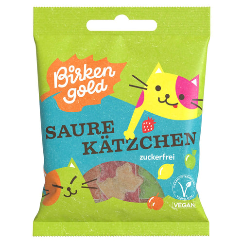 NEU!!! Vegane Saure Kätzchen (ohne Zucker, ohne anrechenbare Kohlenhydrate/ BE) 50g