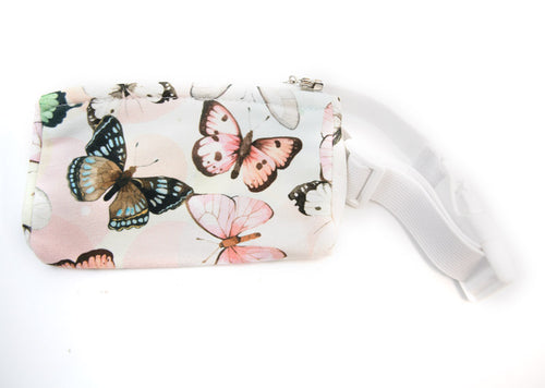 Bum bag butterfly with flexible strap