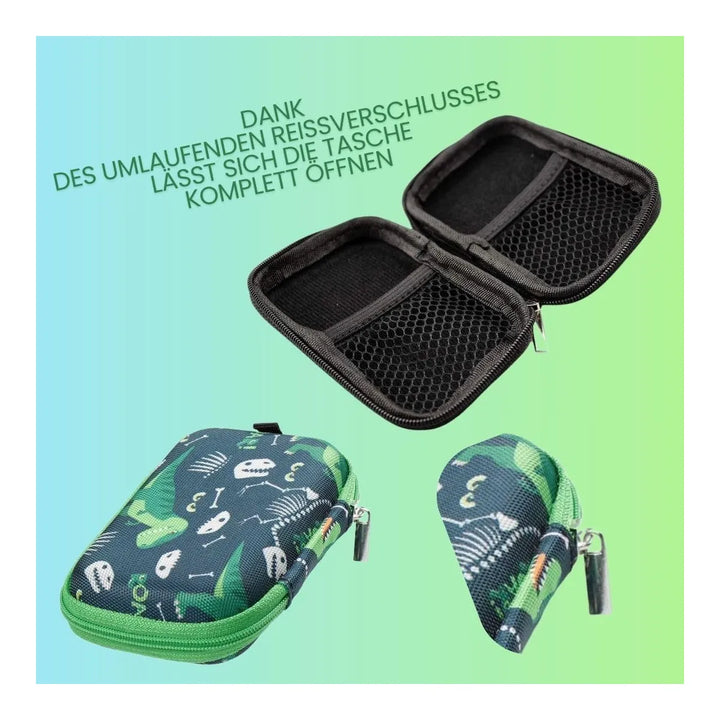Diabetes Zubehör Tasche mit Karabinerhaken für Blutzuckermessgeräte "DINO"
