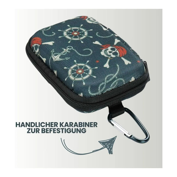 Diabetes Zubehör Tasche mit Karabinerhaken für Blutzuckermessgeräte "PIRAT"