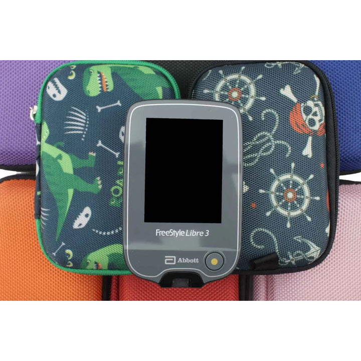 Dexcom reader case G7, "Black" leather vegan