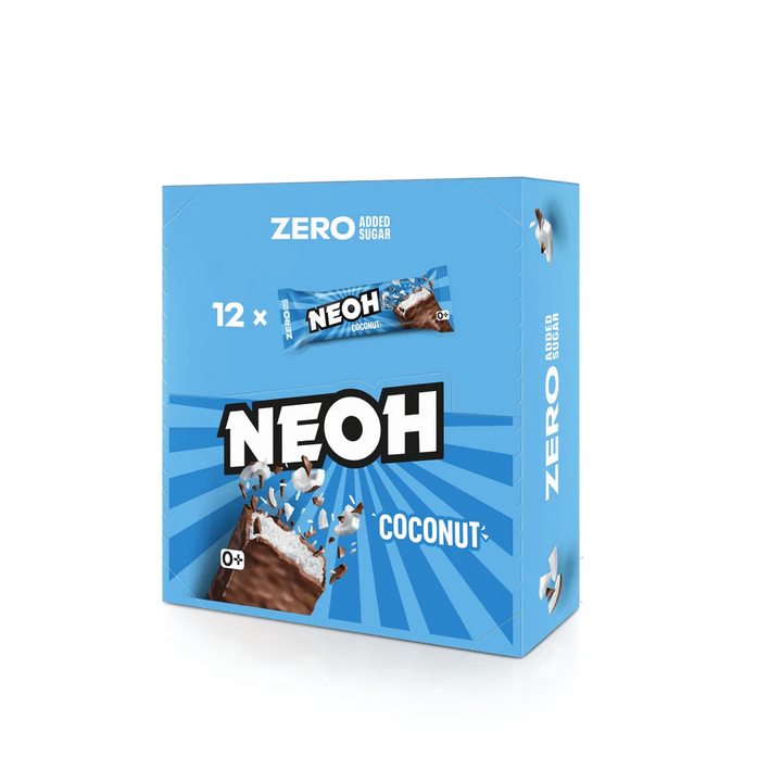 NEOH COCO - Barre chocolatée sans sucre - seulement 3 g de glucides nets par barre