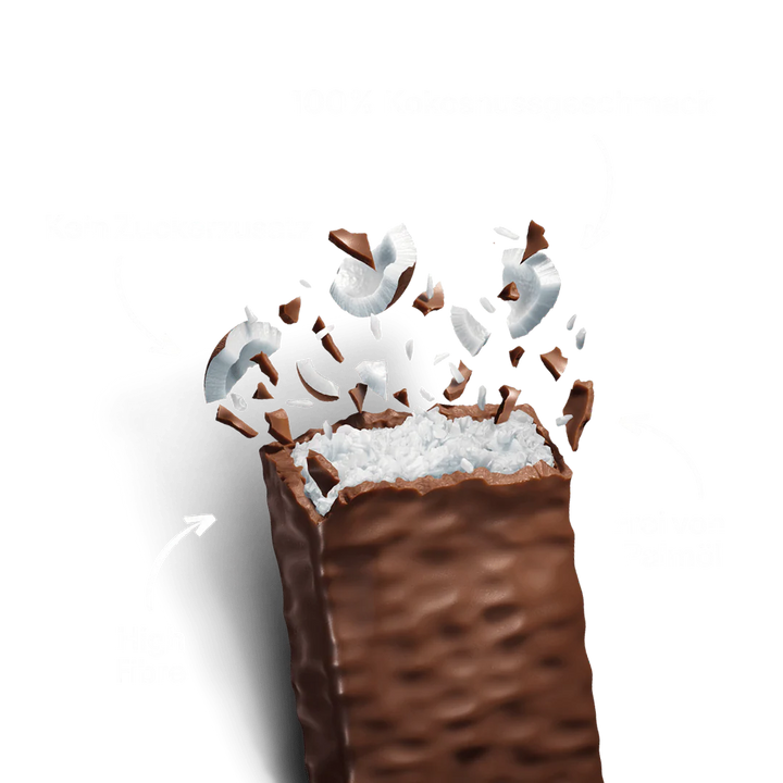 NEOH COCO - Barre chocolatée sans sucre - seulement 3 g de glucides nets par barre