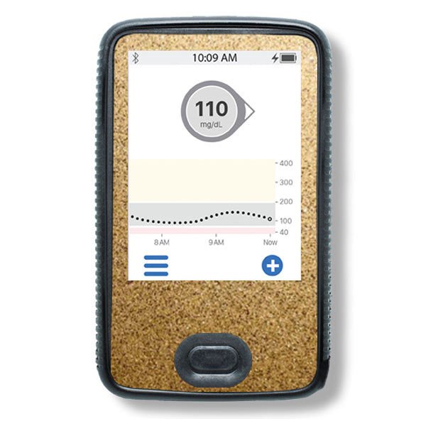 Glitzer Sticker Set für Dexcom G6 gold