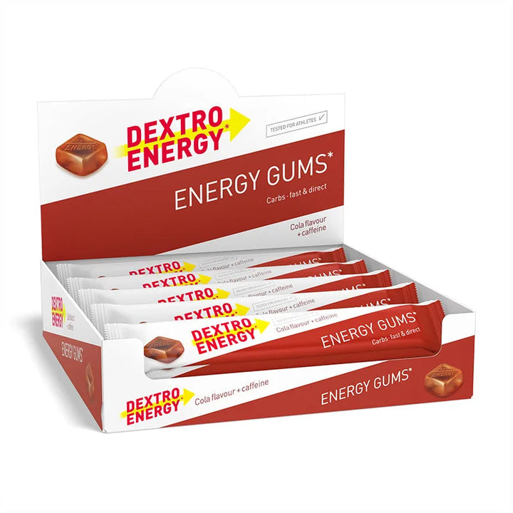 Dextro Energy Gums Cola + Caffeine (6 pieces of 5 g KH each)