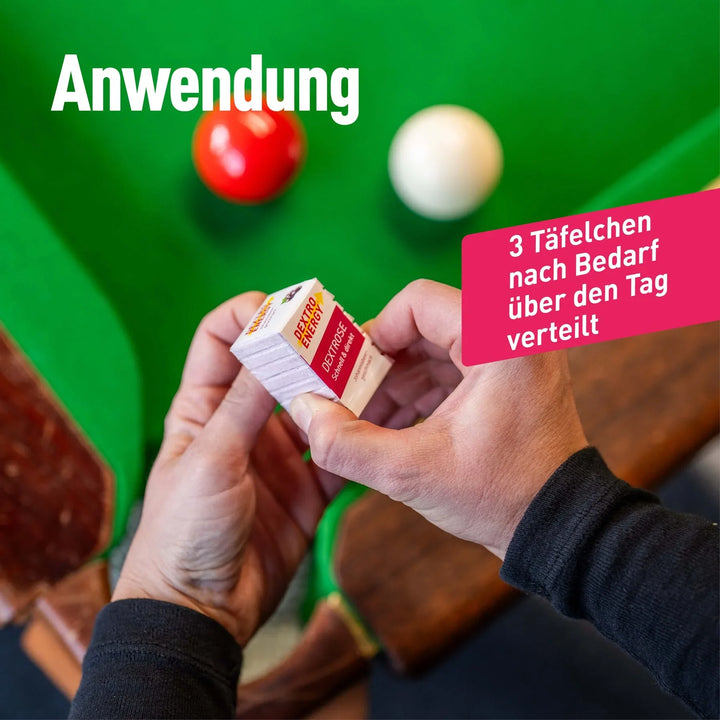 Dextro Energy Würfel Cranberry + Vitamin C, Traubenzucker, 8 einzeln verpackte Täfelchen, 46 g