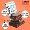 Diablo chocolate con leche sin azúcar (85 g, solo 7 g de HC computables por tableta)