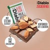 Diablo chocolate con leche sin azúcar con almendras (75 g, solo 6 g de HC computables por tableta)