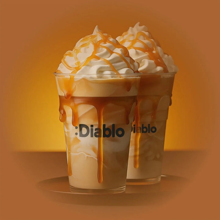 Diablo salsa de postre de caramelo salado sin azúcar (290 ml, solo 0,3 g de HC computables por ración de 30 g)