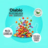 Diablo grageas de chocolate sin azúcar (22 g, 1,2 g de HC computables)